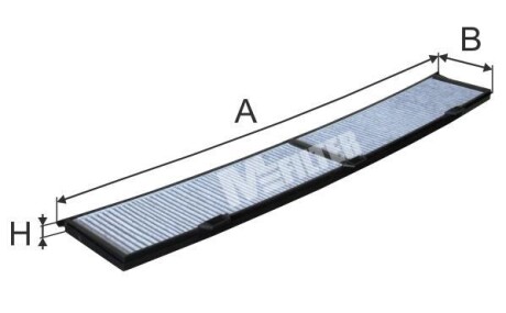 Фільтр салону BMW 1/3(E90/91/92)/X1(E84) (вугільний) - M-FILTER K9033C