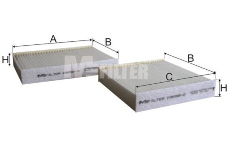 Фильтр, воздух во внутренном пространстве - M-FILTER K90582