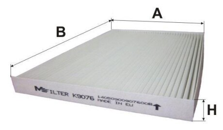 Фільтр салону Nissan Qashqai/X-Trail 07- - M-FILTER K9076