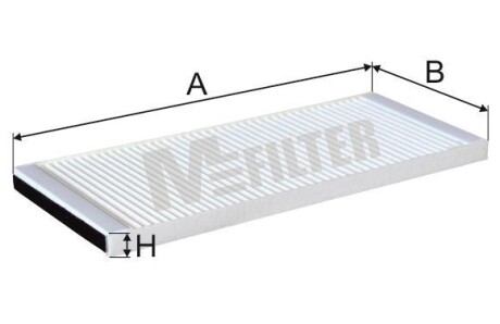 Фільтр салона MFILTER - (0018356247, A0018356247) M-FILTER K 9113