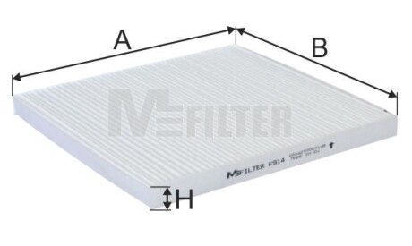 Фільтр салона MFILTER - (7700428820, 8671012066) M-FILTER K 914