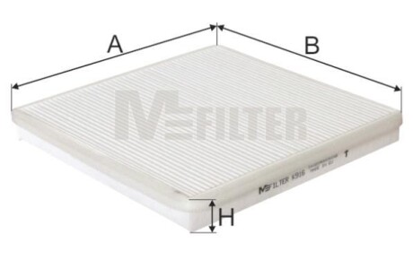 Фільтр салону Renault Laguna II 01- - (7701048748) M-FILTER K916