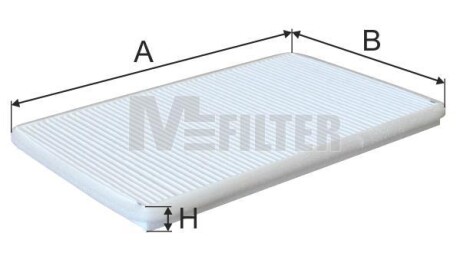 Фільтр салона MFILTER - (7700854811, 7700845811, 7701205278) M-FILTER K 917 (фото 1)