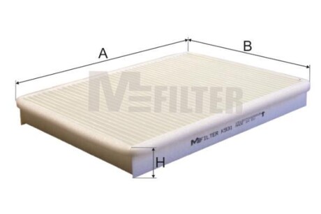 Фильтр, воздух во внутренном пространстве - (3A0819644, 3A0819638) M-FILTER K931