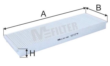 Фільтр салона MFILTER - (0008301118, A0008301118, A0008309218) M-FILTER K 952