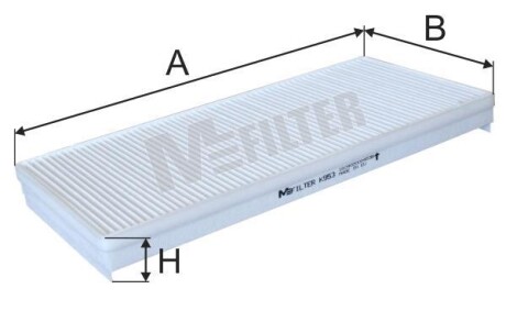 Фільтр салона MFILTER - (81619100011) M-FILTER K 953