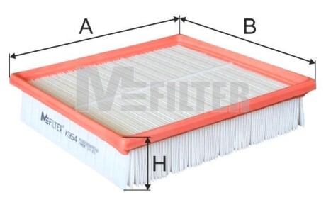Фильтр, воздух во внутренном пространстве - (20489245, 21758906, 5021107651) M-FILTER K 954