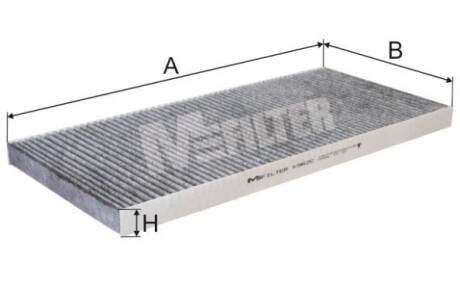 K 962 C Фільтр салона вугільний MFILTER - (2994583) M-FILTER K 962C