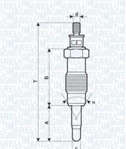 Свеча накаливания - MAGNETI MARELLI 062580704304