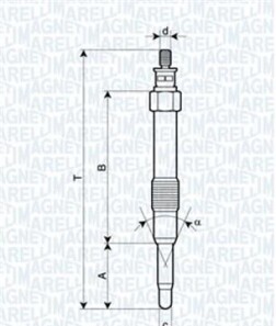 Свеча накаливания - MAGNETI MARELLI 062900000304