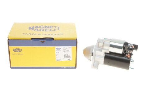 Стартер Audi A4/A6/Skoda Superb I/VW Passat 1.6-2.0 97-08 (1.1kw) (z=9) - (06B911023A) MAGNETI MARELLI 063721394010 (фото 1)