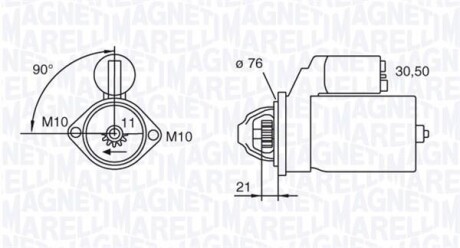Стартер - MAGNETI MARELLI 063721473010
