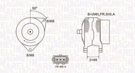 Генератор - MAGNETI MARELLI 063731857010