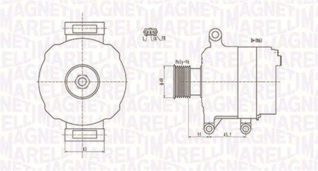 Генератор - MAGNETI MARELLI 063731869010