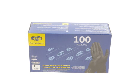 Рукавиці нітрилові (100шт./L) (чорні) - MAGNETI MARELLI 099700141020