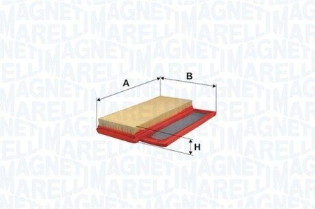 Air filter - (0000051857200, 0834658, 51857200) MAGNETI MARELLI 153071760528