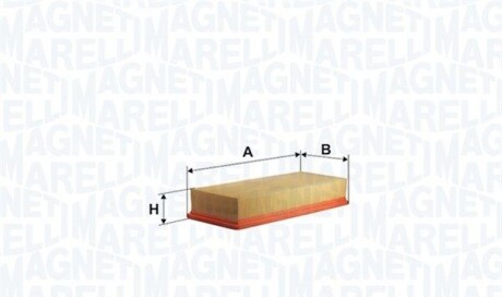 Luftfil opel mokka (j13) 1.4-1.8 - MAGNETI MARELLI 153071762368