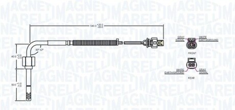 Фото 2 - Лямбда зонд MAGNETI MARELLI 172000023010