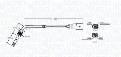 Фото 2 - Лямбда зонд MAGNETI MARELLI 172000111010