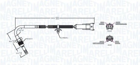 Фото 2 - Лямбда зонд MAGNETI MARELLI 172000127010