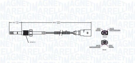 Фото 2 - Лямбда-зонд MAGNETI MARELLI 172000133010