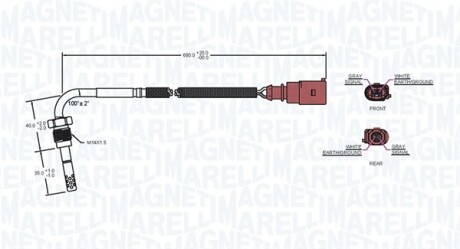 Фото 3 - Лямбда зонд MAGNETI MARELLI 172000137010