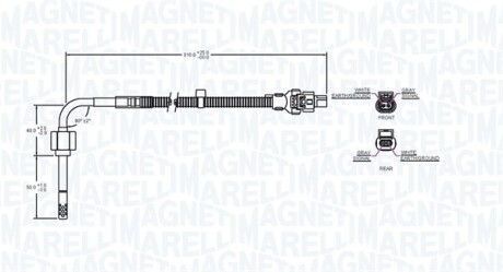 Фото 2 - Лямбда зонд MAGNETI MARELLI 172000179010