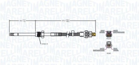 Фото 2 - Лямбда-зонд MAGNETI MARELLI 172000185010