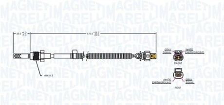 Фото 2 - Лямбда-зонд MAGNETI MARELLI 172000199010