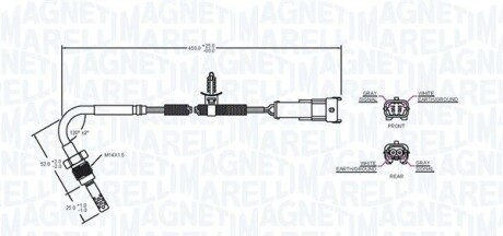 Фото 2 - Лямбда зонд MAGNETI MARELLI 172000209010