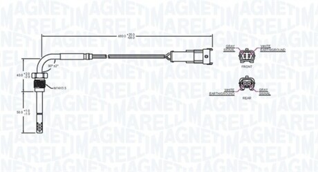 Фото 2 - Лямбда-зонд MAGNETI MARELLI 172000235010