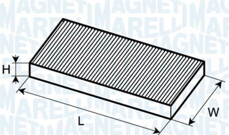 Фильтр, воздух во внутренном пространстве - (1139655, 1120475, 1353270) MAGNETI MARELLI 350203061100