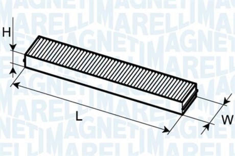 Фильтр, воздух во внутренном пространстве - MAGNETI MARELLI 350203061870