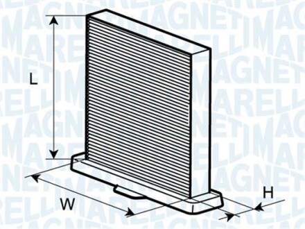 Фильтр, воздух во внутренном пространстве - (88508YZZ01) MAGNETI MARELLI 350203062040