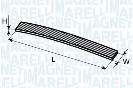 Фильтр, воздух во внутренном пространстве - MAGNETI MARELLI 350203062080