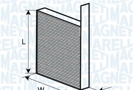 Фильтр, воздух во внутренном пространстве - MAGNETI MARELLI 350203062510