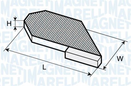 Фильтр, воздух во внутренном пространстве - MAGNETI MARELLI 350203062680