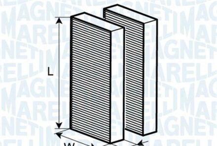 Фильтр, воздух во внутренном пространстве - MAGNETI MARELLI 350203063470