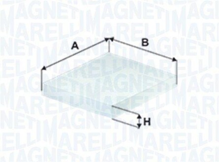 Filter, interior air - MAGNETI MARELLI 350203066410