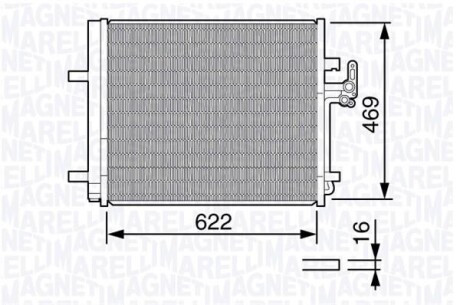 Радіатор кондиціонера - MAGNETI MARELLI 350203645000