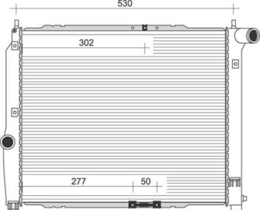 Радиатор, охлаждение двигателя - MAGNETI MARELLI 350213891000