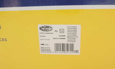 Фото 4 - Термостат системы охлаждения MAGNETI MARELLI 352317100090