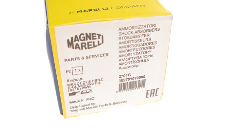 Фото 2 - Стійка амортизатору (амортизатор) MAGNETI MARELLI 352701070000