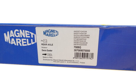 Фото 8 - Стійка амортизатору (амортизатор) MAGNETI MARELLI 357089070000