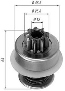 Ведущая шестерня, стартер - (059911335) MAGNETI MARELLI 940113020016 (фото 1)