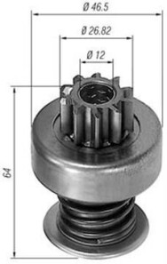 Ведущая шестерня, стартер - MAGNETI MARELLI 940113020055