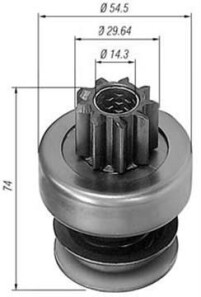 Ведущая шестерня, стартер - MAGNETI MARELLI 940113020086