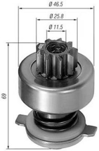Ведущая шестерня, стартер - (9936996, 9941751) MAGNETI MARELLI 940113020115