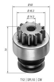 Ведущая шестерня, стартер - (6151459, 84VB11350BA, 61511459) MAGNETI MARELLI 940113020150