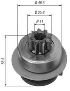 Ведущая шестерня, стартер - MAGNETI MARELLI 940113020186